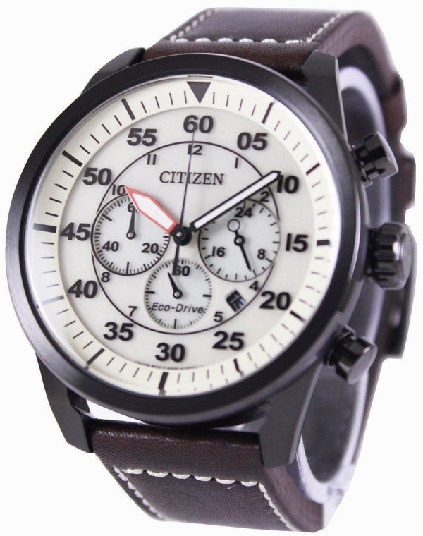 Citizen Eco-Drive Aviator Chronograph CA4215-04W Men's Watch-Branded Watches-JadeMoghul Inc.
