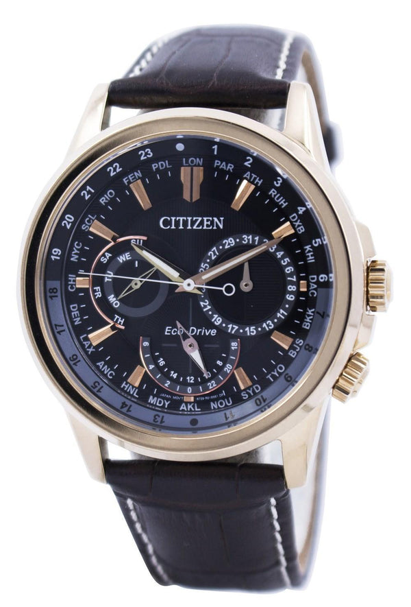 Citizen Eco-Drive Calendrier World Time BU2023-12E Men's Watch-Branded Watches-JadeMoghul Inc.
