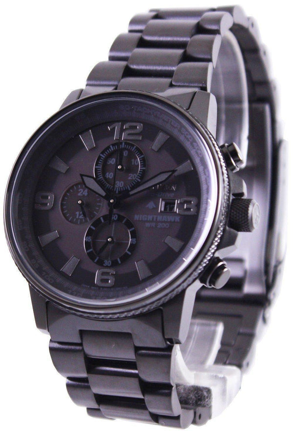 Citizen Eco-Drive Nighthawk Chronograph CA0295-58E Men's Watch-Branded Watches-JadeMoghul Inc.
