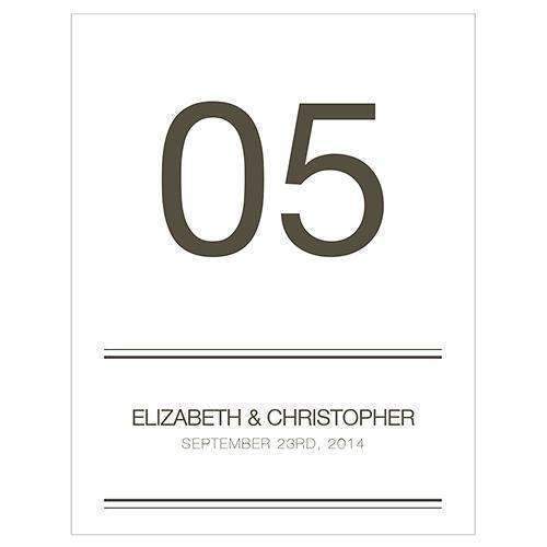 City Style Table Numbers Numbers 85-96 Charcoal (Pack of 12)-Table Planning Accessories-Charcoal-1-12-JadeMoghul Inc.