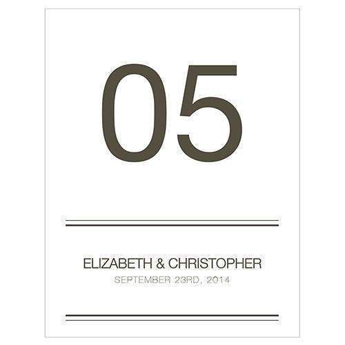 City Style Table Numbers Numbers 85-96 Charcoal (Pack of 12)-Table Planning Accessories-Charcoal-25-36-JadeMoghul Inc.