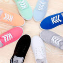 CITYCROSS plain women sneakers 2018 simple design flats lace up canvas shoes for girl's and women-Black-6.5-JadeMoghul Inc.