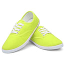 CITYCROSS plain women sneakers 2018 simple design flats lace up canvas shoes for girl's and women-Fluorescein-5.5-JadeMoghul Inc.