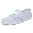 CITYCROSS plain women sneakers 2018 simple design flats lace up canvas shoes for girl's and women-Grey-5.5-JadeMoghul Inc.
