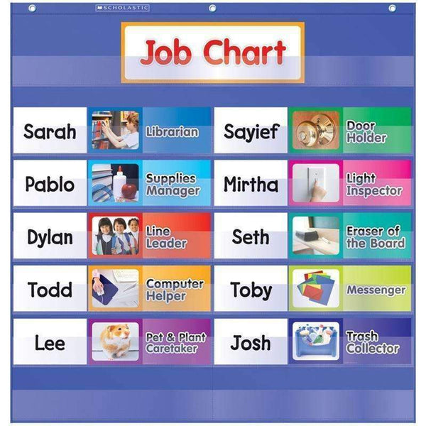 CLASS JOBS POCKET CHART GR K-5-Learning Materials-JadeMoghul Inc.