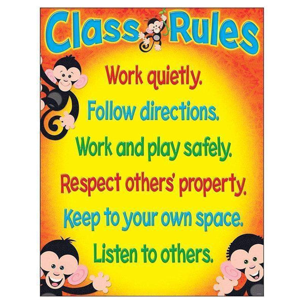 CLASS RULES MONKEY MISCHIEF-Learning Materials-JadeMoghul Inc.