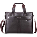 Classic Business Man Briefcase Brand Computer Laptop Shoulder Bag Leather Men's Handbag Messenger Bags Men Bag Hot-Brown-China-JadeMoghul Inc.