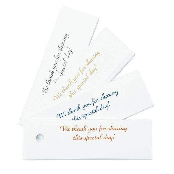 Classic Confetti Favor Cards Gold Print (Pack of 25)-Wedding Favor Stationery-JadeMoghul Inc.