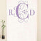 Classic Deco Monogram Personalized Photo Backdrop Pewter Grey (Pack of 1)-Wedding Reception Decorations-Lavender-JadeMoghul Inc.