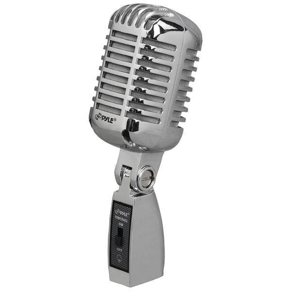 Classic Die-Cast Metal Retro-Style Dynamic Vocal Microphone-Microphones & Accessories-JadeMoghul Inc.