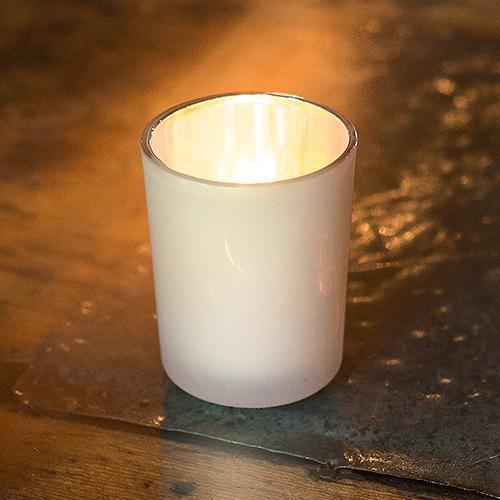 Classic Glass Votive Holder Peach (Pack of 6)-Wedding Reception Decorations-JadeMoghul Inc.