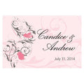 Classic Orchid Large Rectangular Tag Plum (Pack of 1)-Wedding Favor Stationery-Pastel Pink-JadeMoghul Inc.