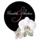 Classic Orchid Large Sticker Plum (Pack of 1)-Wedding Favor Stationery-Plum-JadeMoghul Inc.