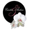 Classic Orchid Large Sticker Plum (Pack of 1)-Wedding Favor Stationery-Vintage Gold-JadeMoghul Inc.