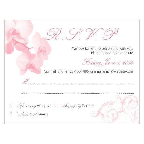 Classic Orchid RSVP Plum (Pack of 1)-Weddingstar-Pastel Pink-JadeMoghul Inc.