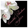 Classic Orchid Square Tag Plum (Pack of 1)-Wedding Favor Stationery-Vintage Gold-JadeMoghul Inc.