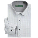 Classic Plaid Shirt / Dress Shirt / Business Formal Shirt-5615-Asian size S-JadeMoghul Inc.