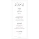 Classic Script Menu Card (Pack of 1)-Reception Stationery-JadeMoghul Inc.