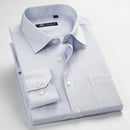 Classic Striped Men Dress Shirt / Long Sleeve Business Formal Shirt-5512-Asian size S-JadeMoghul Inc.