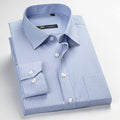 Classic Striped Men Dress Shirt / Long Sleeve Business Formal Shirt-5513-Asian size S-JadeMoghul Inc.