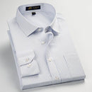 Classic Striped Men Dress Shirt / Long Sleeve Business Formal Shirt-5518-Asian size S-JadeMoghul Inc.