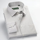 Classic Striped Men Dress Shirt / Long Sleeve Business Formal Shirt-5530-Asian size S-JadeMoghul Inc.