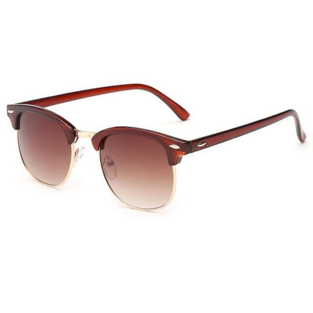 Classic Sunglasses Men Women Retro Brand Designer Sun Glasses-double tea-NOT include the BOX-JadeMoghul Inc.