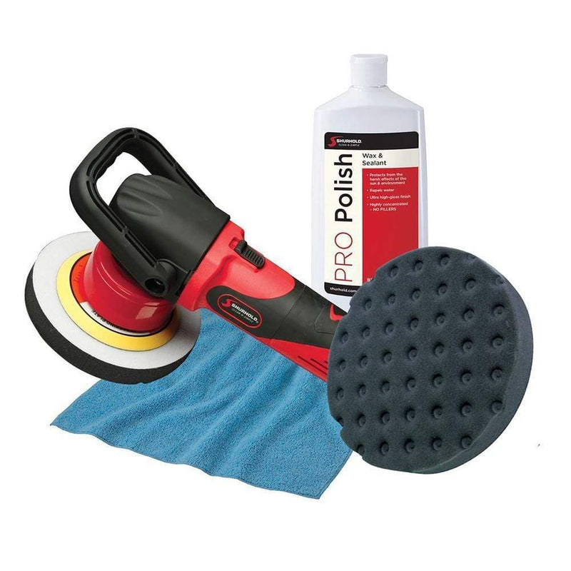 Cleaning Shurhold Dual Action Polisher Start Kit w/Pro Polish, Pad & MicroFiber Towel [3101] Shurhold