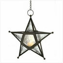 Decorative Lantern Clear Glass Star Lantern