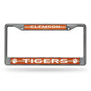 Audi License Plate Frame Clemson Bling Chrome Frame