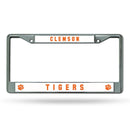 Unique License Plate Frames Clemson Chrome Frame