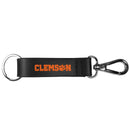 Clemson Tigers Black Strap Key Chain-Key Chains-JadeMoghul Inc.