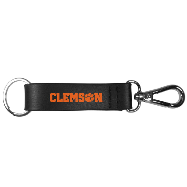 Clemson Tigers Black Strap Key Chain-Key Chains-JadeMoghul Inc.