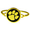 Clemson Tigers Gold Tone Bangle Bracelet-NCAA,Clemson Tigers,Jewelry & Accessories-JadeMoghul Inc.
