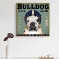 Clever Music Dog Cute Animals Pug Rock Bulldog Canvas Painting Living Room Decoration Hanging Wall Art Pictures Cuadros-20x20 CM No Framed-Orange-JadeMoghul Inc.