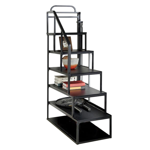 Clifton Contemporary Style Storage Ladder, Black