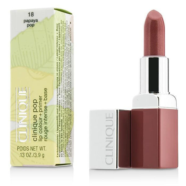 Clinique Pop Lip Colour + Primer - # 18 Papaya Pop - 3.9g-0.13oz-Make Up-JadeMoghul Inc.