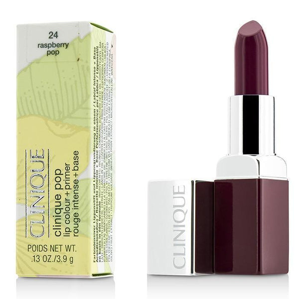 Clinique Pop Lip Colour + Primer - # 24 Rasperry Pop - 3.9g-0.13oz-Make Up-JadeMoghul Inc.