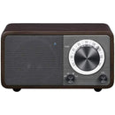 WR-7 Series Mini Wood-Cabinet Bluetooth(R) Speaker with FM Tuner (Dark Cherry)