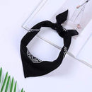 CN Fashion Cotton Bandana Headbands Square Scarf 55cm*55cm Black Red Paisley Printed Hairbands For Women/Men/Boys/Girls AExp