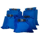 Coated silicone fabric pressure waterproof dry bag Storage Pouch Rafting Canoeing Boating dry bag 1.5/2.5/3.5/4.5/6 L-China-5pcs blue-JadeMoghul Inc.