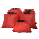 Coated silicone fabric pressure waterproof dry bag Storage Pouch Rafting Canoeing Boating dry bag 1.5/2.5/3.5/4.5/6 L-China-5pcs red-JadeMoghul Inc.