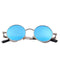 Coating Mirrored Sunglasses / Round Circle Sun-Glasses-C02 Silver Blue-JadeMoghul Inc.