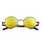 Coating Mirrored Sunglasses / Round Circle Sun-Glasses-C06 Brown Gold-JadeMoghul Inc.