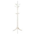 Coatracks and Umbrella Stands Prismo Transitional Style Coatrack, White Benzara