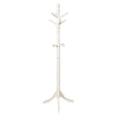 Coatracks and Umbrella Stands Prismo Transitional Style Coatrack, White Benzara