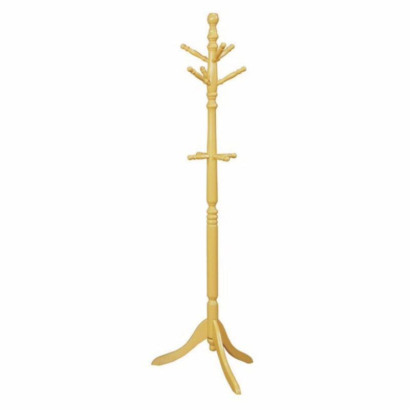 Coatracks and Umbrella Stands Prismo Transitional Style Coatrack, Yellow Benzara