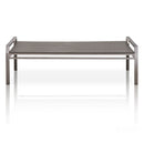 Coffee Table With metal Base Black Wash-Coffee Tables-Black-Oak Stainless Steel-JadeMoghul Inc.