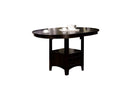 Coffee Tables Oval Counter Height Table, Espresso Brown Benzara
