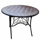 Coffee Tables Round Mosaic Table, Multicolor Benzara